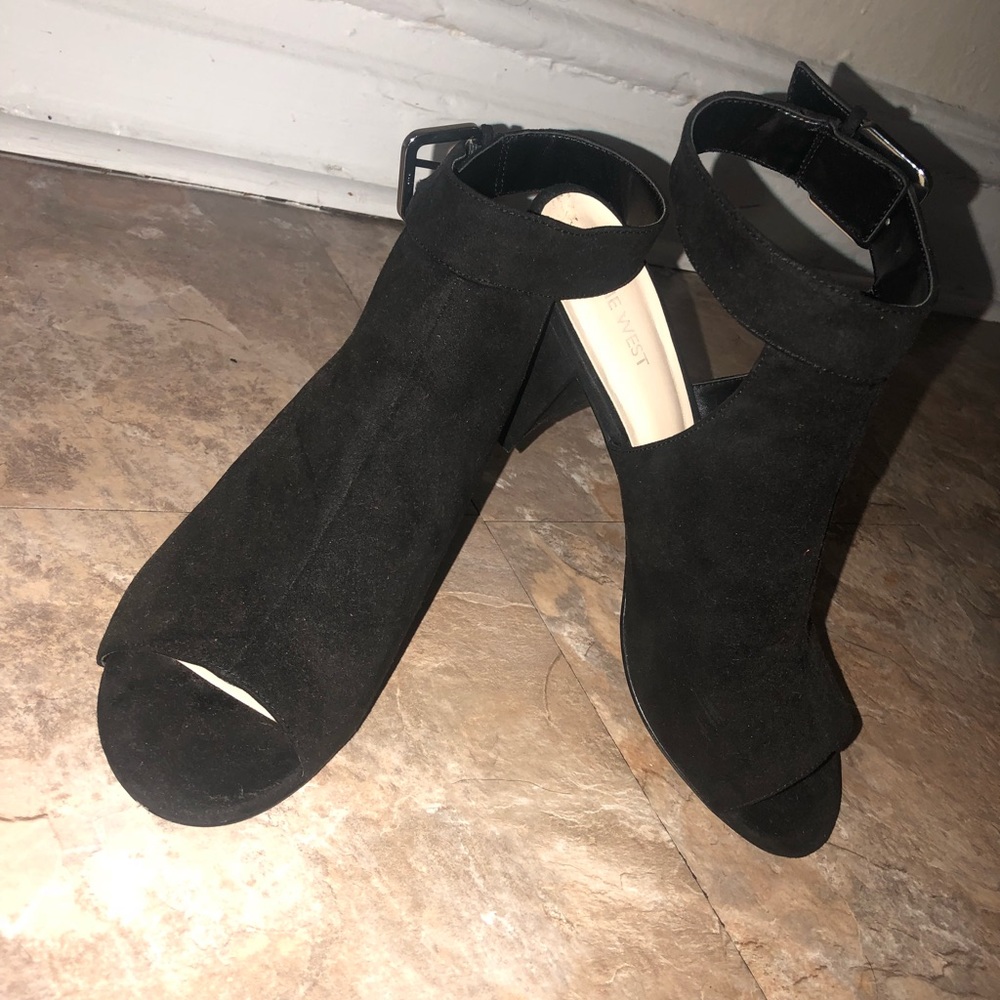 Nine West Suede Bootie Heels